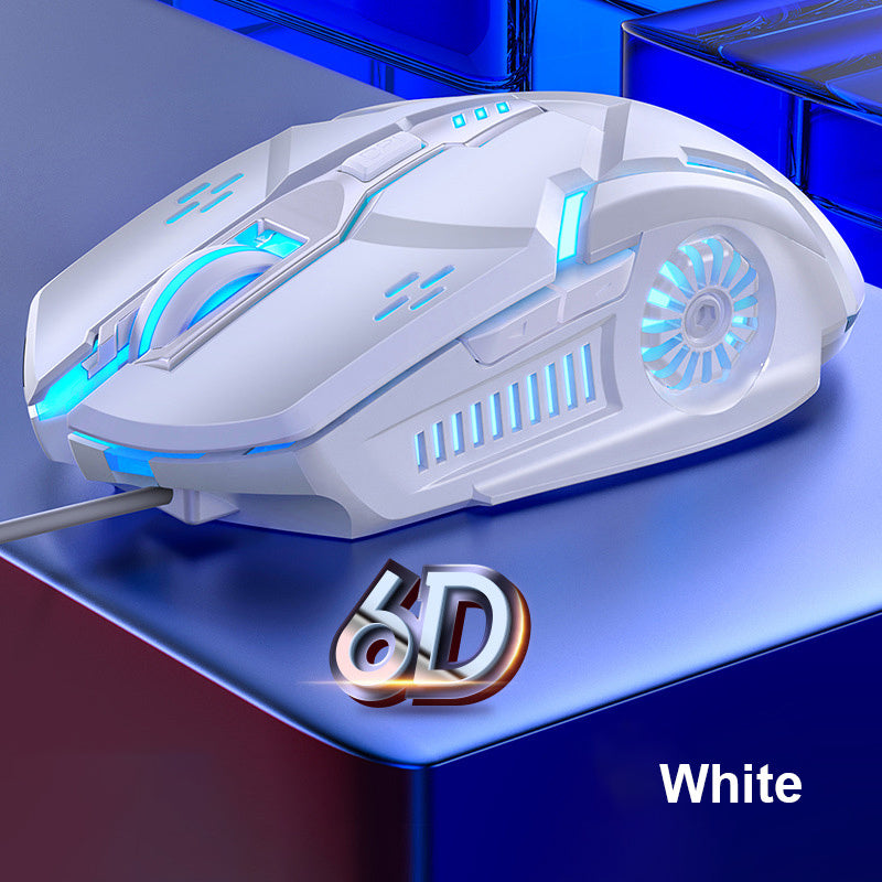 G5 Wired RGB Gaming Mouse – 6 Buttons, Silent Click, 3200 DPI, 4-Speed