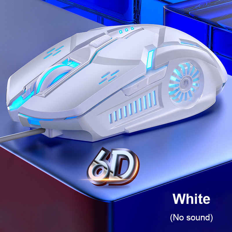 G5 Wired RGB Gaming Mouse – 6 Buttons, Silent Click, 3200 DPI, 4-Speed