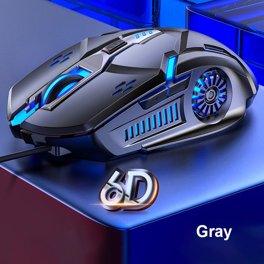 G5 Wired RGB Gaming Mouse – 6 Buttons, Silent Click, 3200 DPI, 4-Speed