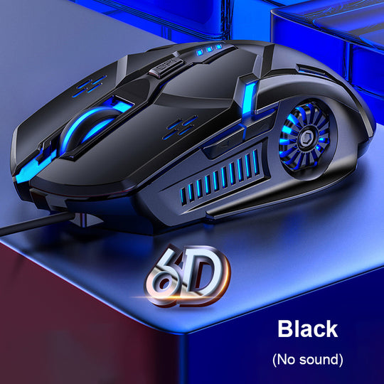 G5 Wired RGB Gaming Mouse – 6 Buttons, Silent Click, 3200 DPI, 4-Speed