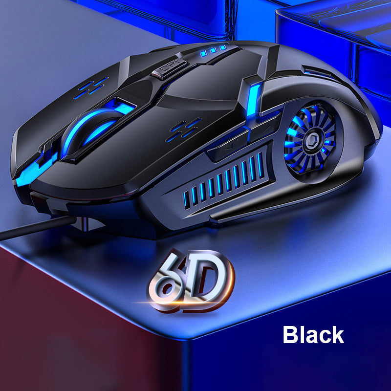 G5 Wired RGB Gaming Mouse – 6 Buttons, Silent Click, 3200 DPI, 4-Speed